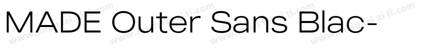MADE Outer Sans Blac字体转换